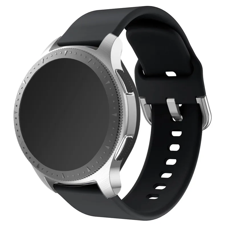 Силиконовый ремешок для часов Samsung Gear S3/Galaxy Active2 умные часы 20 мм 22 быстросъемный резиновый