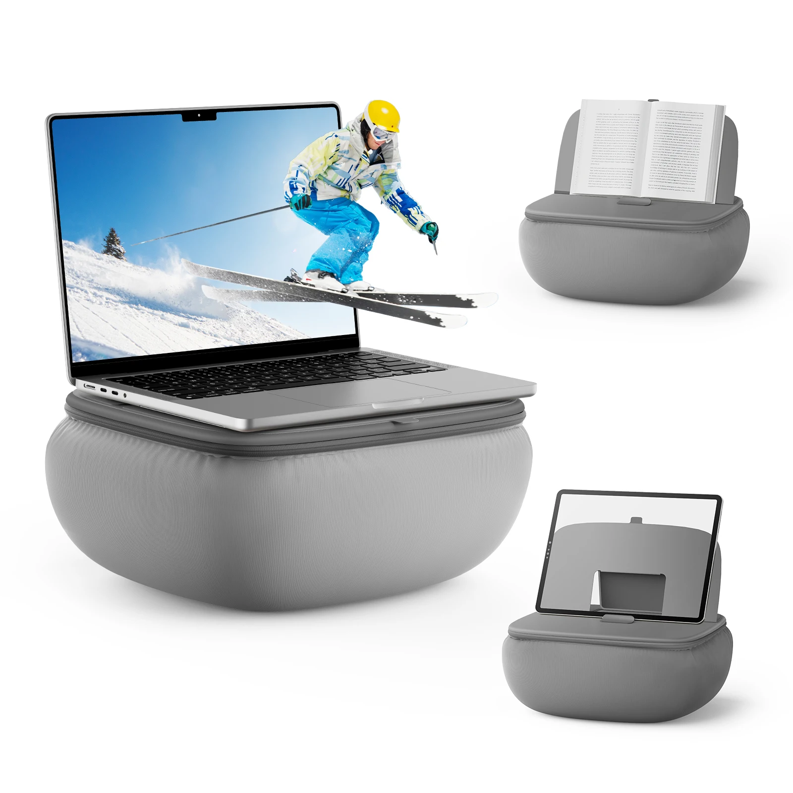 Новинка от производителя, подставка для ноутбука SAIJI, складная подушка с наполнителем из пенополистирола, подставка для планшета, подставка для кровати и стола