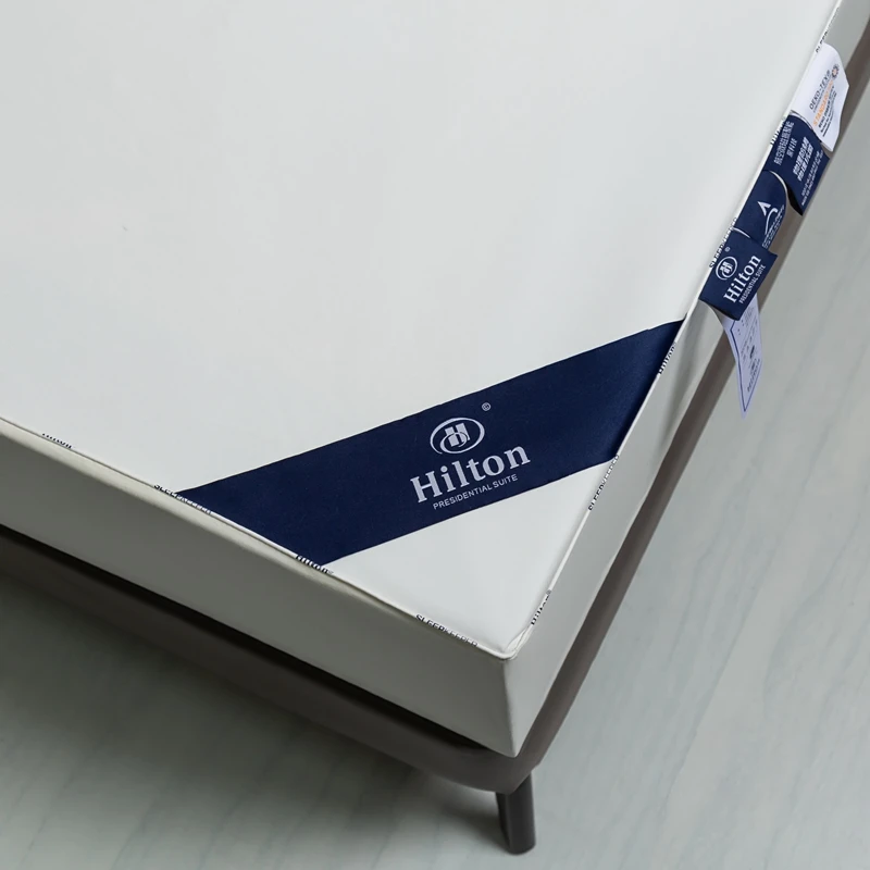 2023 новый стиль Hilton водонепроницаемый дышащий 100% устойчивый хлопок антибактериальный и анти-клещи Матрас протектор с карманом