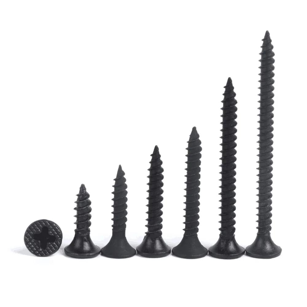 Tornillos Gypsum Board Screws Plasterboard Parafusos Mdf Screw Countersunk Head Din7505 Harden Mdf Furniture Chipboard Screw