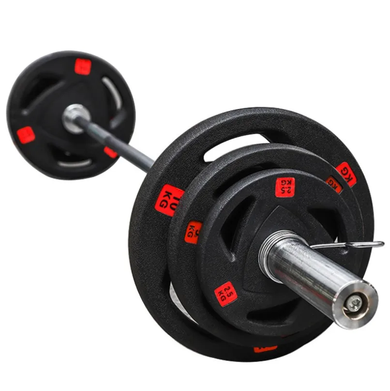 Rubber Coated Weightlifting Barbell bumper Plate for Gym Training