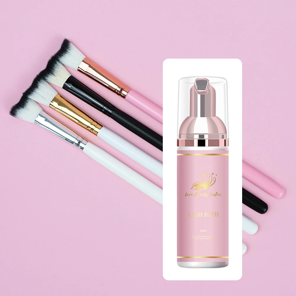 Deep Cleanse Lash Foam Shampoo Lash Shampoo Kit Foam Cleaner rose scented lash bath