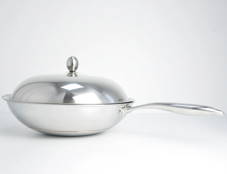 Manufacturer kitchen induction cooker Chinese five-layer wok copper core wok