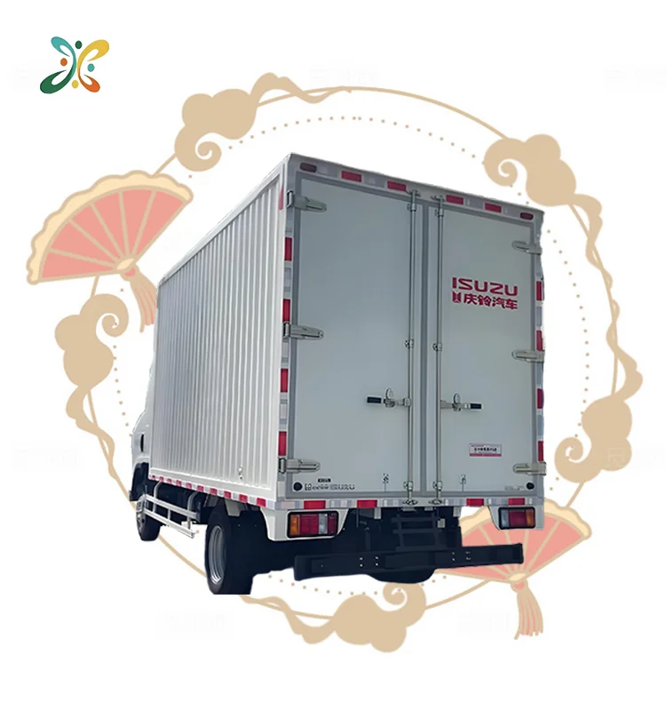 ISUZU Used Small Refrigerated Trucks Double Cabin  4X2 Rear Door For Refrigerated Truck Body LHD/RHD Refrigerator Truck