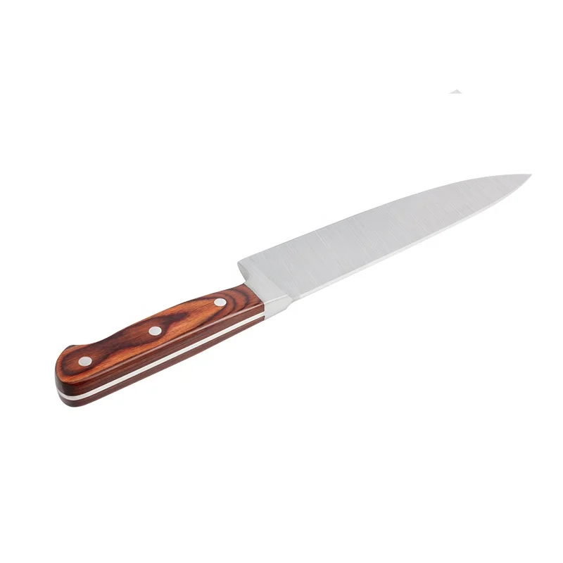 High Quality 8 Inch Stainless Steel Custom Kitchen Chef Knife With Wooden Handle