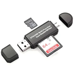 Type C Micro USB A 3 in 1 OTG Reader USB 2.0 Multi-function Card Reader and Writer
