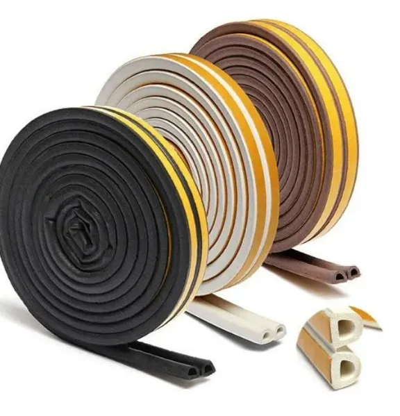 Rubber Elastic Weather sealing strip self-adhesive EPDM foam seal strips