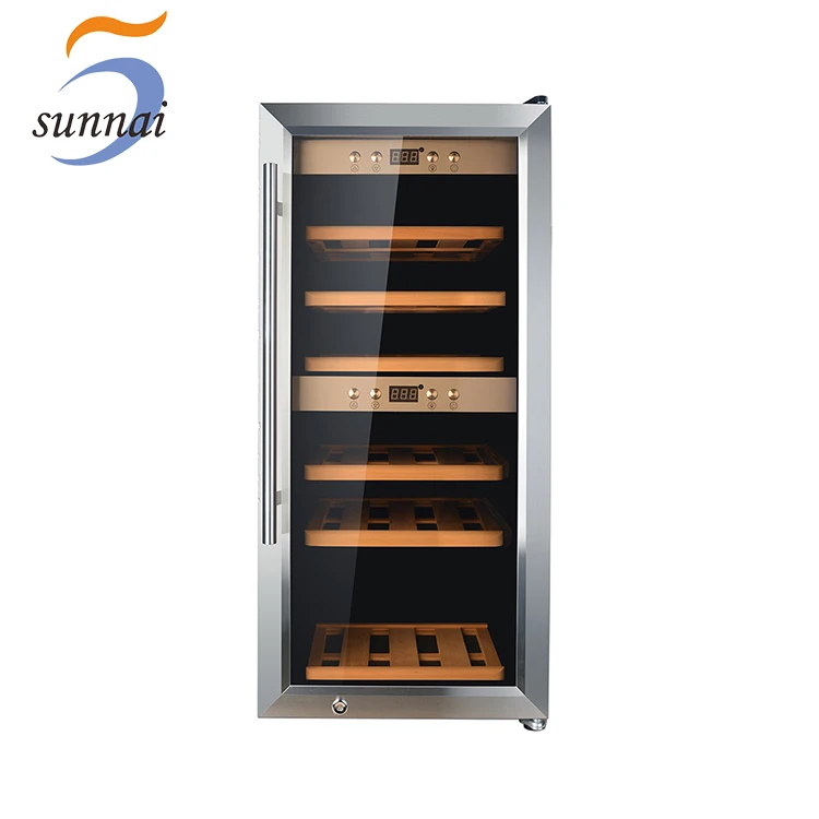 Personalised Integrated Small Dual Zone Storage Champagne Wine Cooler Fridge