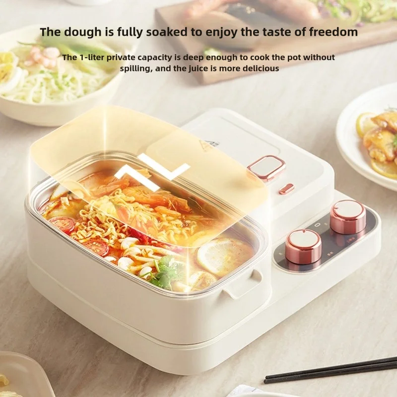 Multifunctional Stainless Steel Breakfast Sandwich Waffle Maker Lightweight Electric Oven Coffee Maker US Plug Small Households