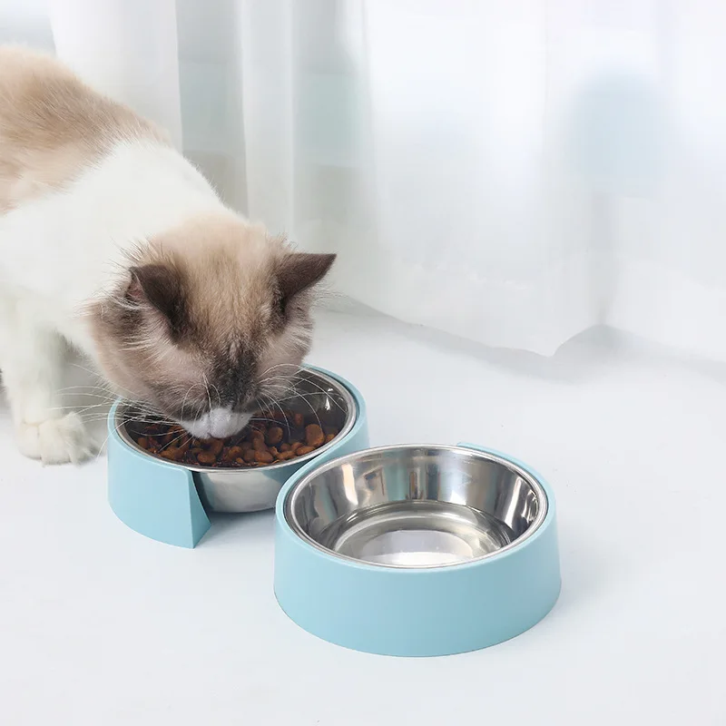 Durable Personalized Stainless Steel Drinking Tableware Cat Food Container Pet Feeder Dog Bowl