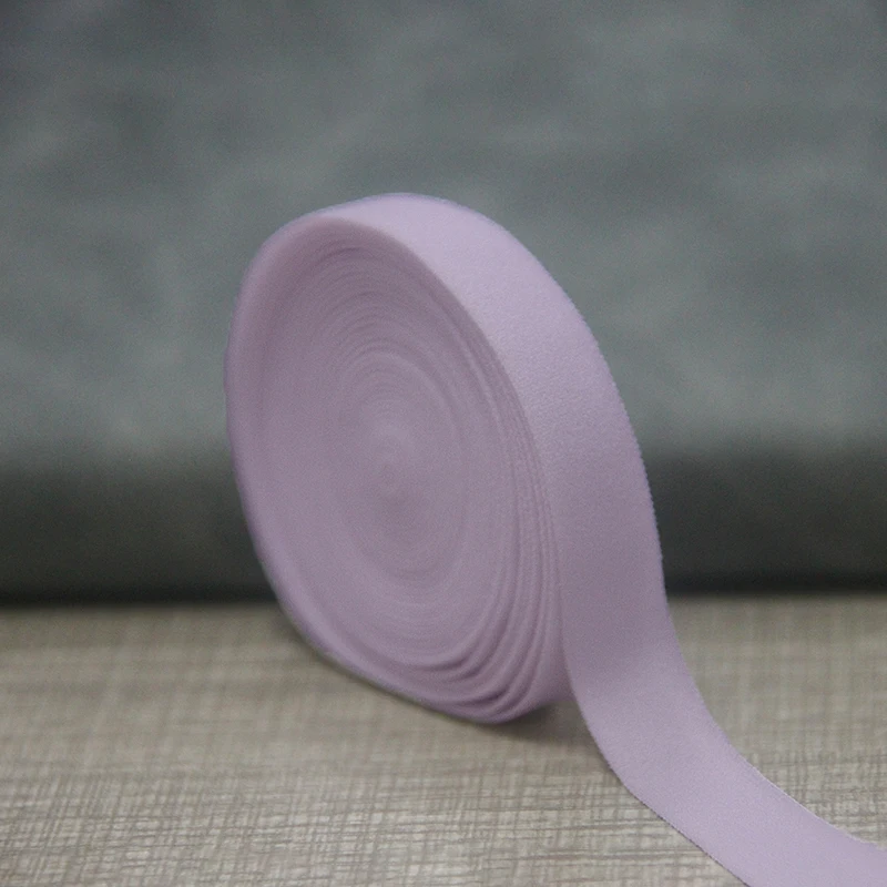 10mm Lingerie Brushed Elastic Webbing Good Quality Soft Plain Bias Tape Nylon Underwear Accessories OEM Order OEKO-TEX