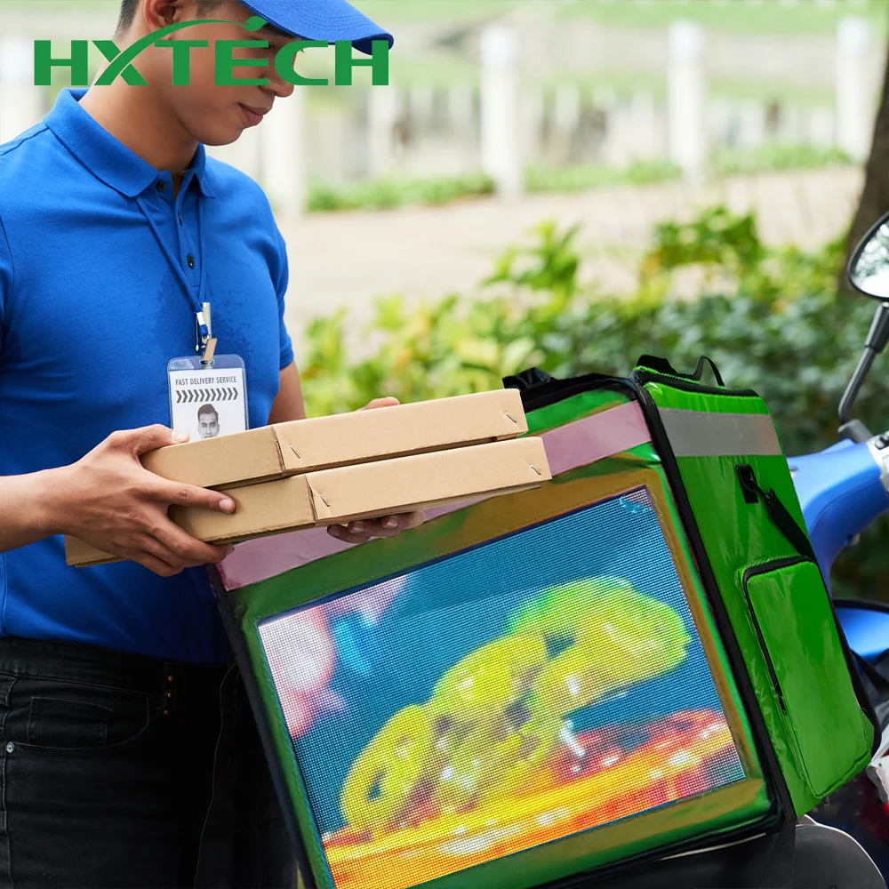Wi-Fi 4G Supported Advertising Backpack for Food Delivery Digital Signage and Displays