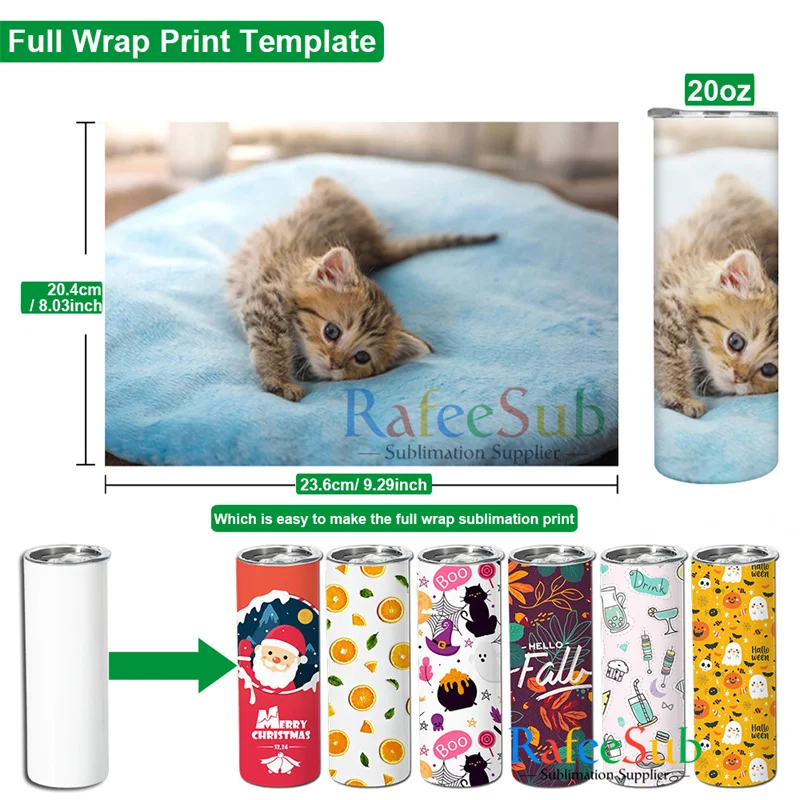 USA Warehouse 20oz 20 oz Double Walled Stainless Steel Slim Skinny Straight Blanks Sublimation Tumblers with Plastic Straw