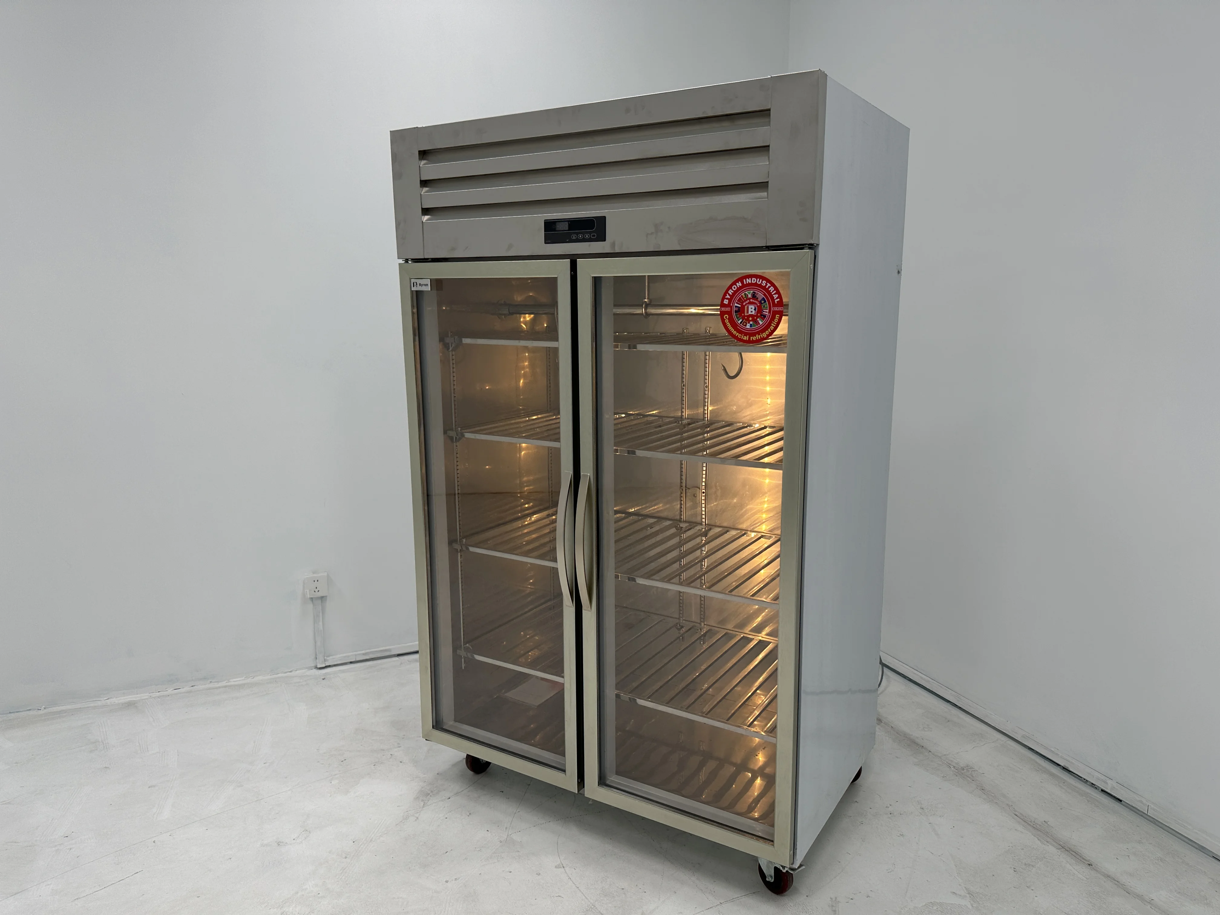 Hanging meat cabinet Commercial refrigerated display cabinet freezer Commercial Steak Dry Aging Refrierator