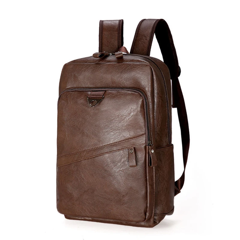 Best Price pu leather laptop backpack waterproof laptop bags bags  for men