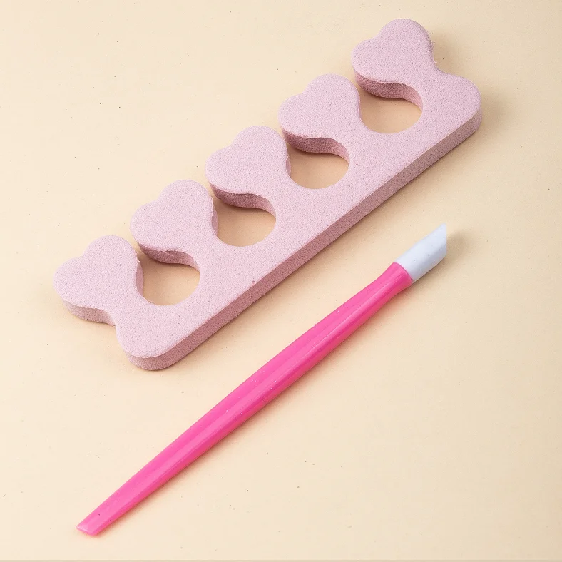 Nail Tool Sets Nail Buffer Block Strip Wood Nail File Sponge Toe Separator