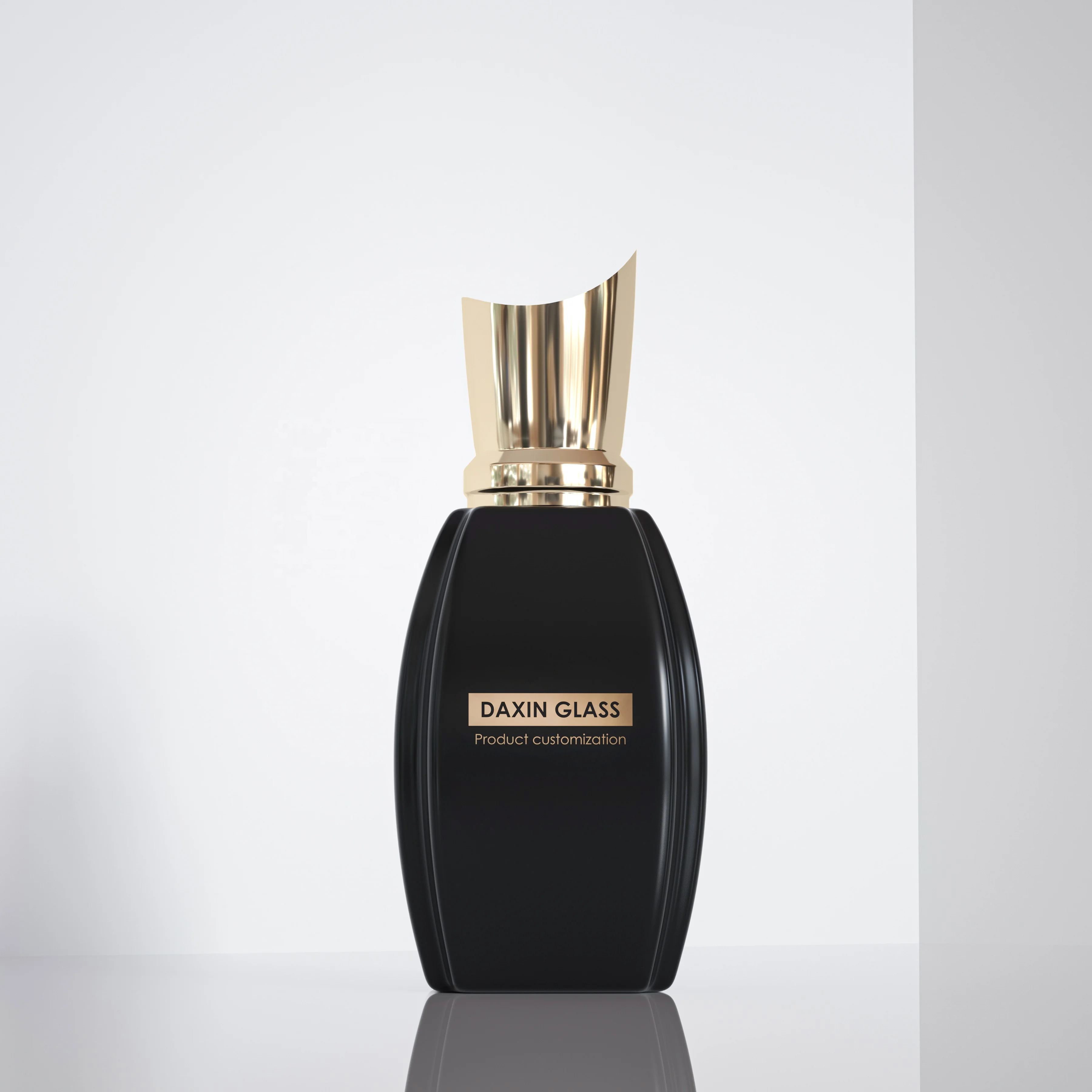 Beauty Products Botol Parfum Custom Perfume Bottle Luxury Perfume Bottle 50ml Black Elegant Glass Perfume Oil Bottle