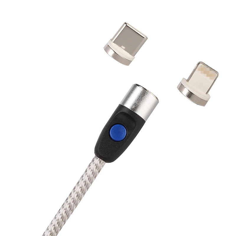 Most Attractive 3 in 1 magnetic charging cable 3A 360 degree Free Rotation flash magnetic charge cable Micro USB