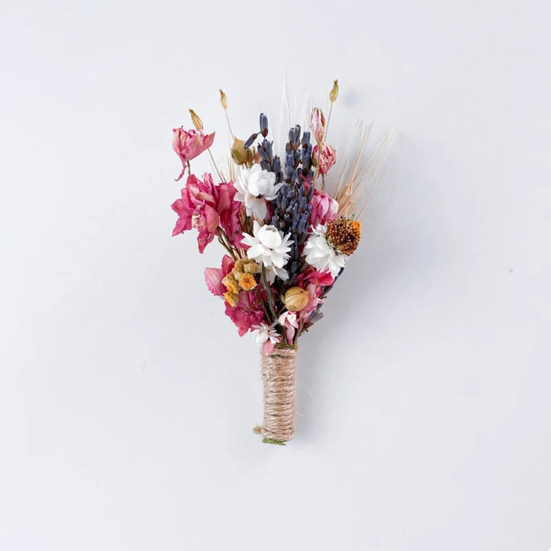 
Wholesale Hot Selling Home Wedding Decoration Bridal Bouquet Arrangement Boutonniere Large Mini Natural Dried Flowers Bouquet 