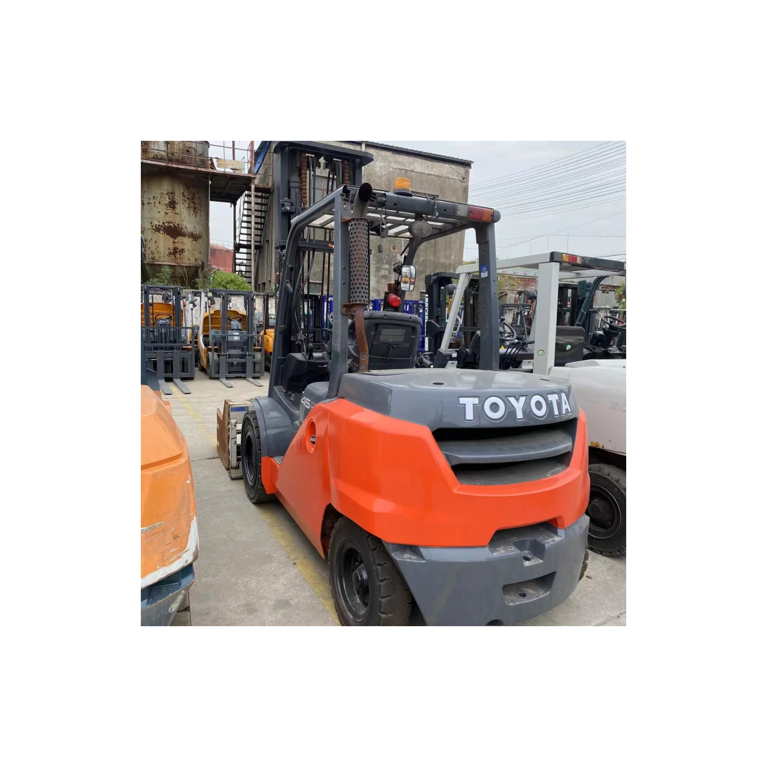 Second-Hand  Toyota Forklifts 4.5 ton Diesel Forklifts on Sale with good condition in shanghai