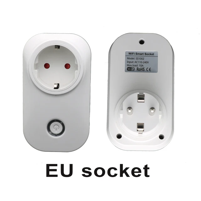 Tuya WIFI Smart Socket Smart Plug EU UK ZA India south Africa Italy Plug 16A Remote Control Alexa Google Home Energy Monitor