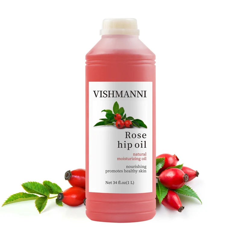 Factory Manufacturer Cold pressed Rose hip Oil for Face Hair and Skin Whitening