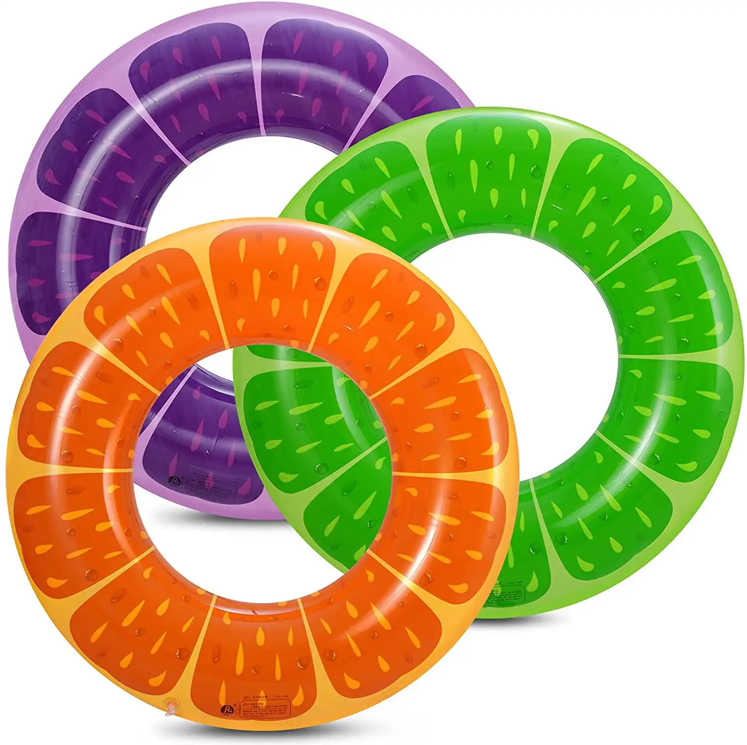 simple design factory price inflatable swimming ring PVC Swimming Floating rubber ring swimming