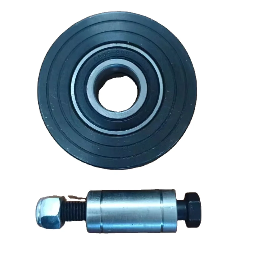 Premium galvanized Solid Steel Y-Groove Wheel Hardware components 6' American style Sliding Gate Roller