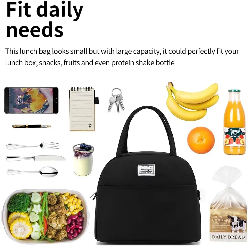 Wholesale High Quality Eco Reusable Thermal Cooler Bag Portable Insulated Lunch Insulated Reusable Shopping Bag With Zipper