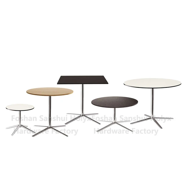 Custom Wholesale Pedestal Base Table Leg Adjustable Metal Coffee Dining Bar Metal Table Base Furniture Legs