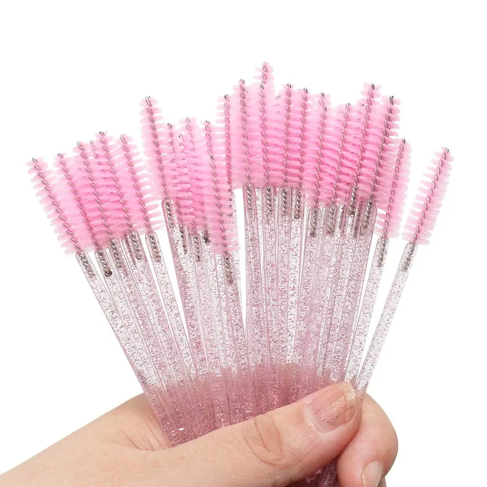 
Disposable Silicone Eyelash Brush Mascara Wands Applicator Extension Eyebrow Spoolie Brush 