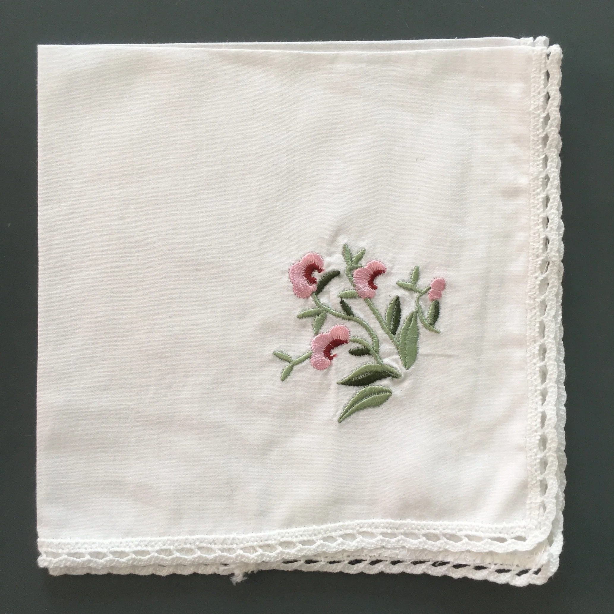 factory price cotton fabric inwrought handkerchief