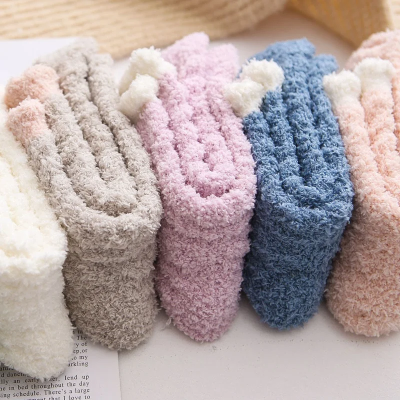 wholesale soft winter warm fluffy home socks cozy fuzzy floor socks