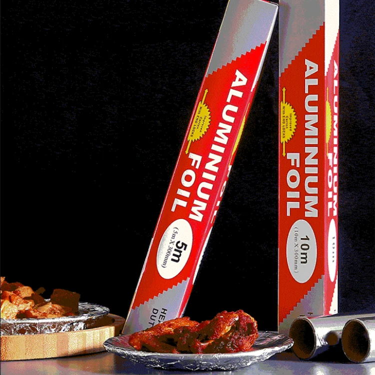 Refrigerator freezing wrapping storage aluminum foil  kitchen oven barbecue cooking aluminum foil