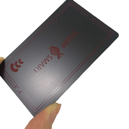 Hollow out metal playing cards metal gift card business card with logo