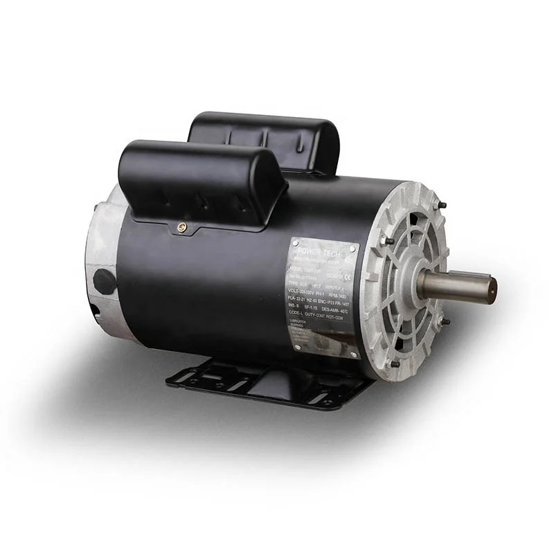 Ac Induction Motor 5HP 3600RPM 143T 145T 1205T-ODP Single Phase Air Compressor Motor