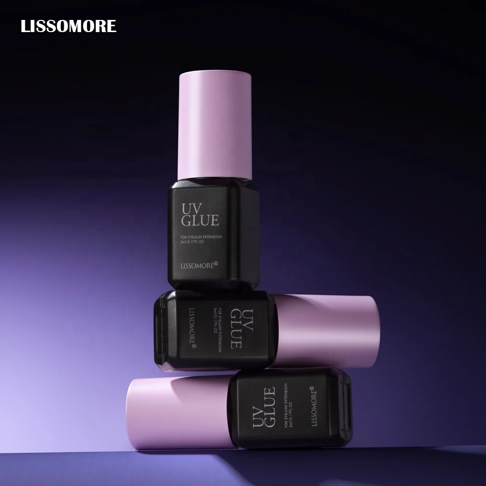 LISSOMORE Professional Waterproof UV Eyelash Glue for Eyelashes Extension Lash Extension Adhesive
