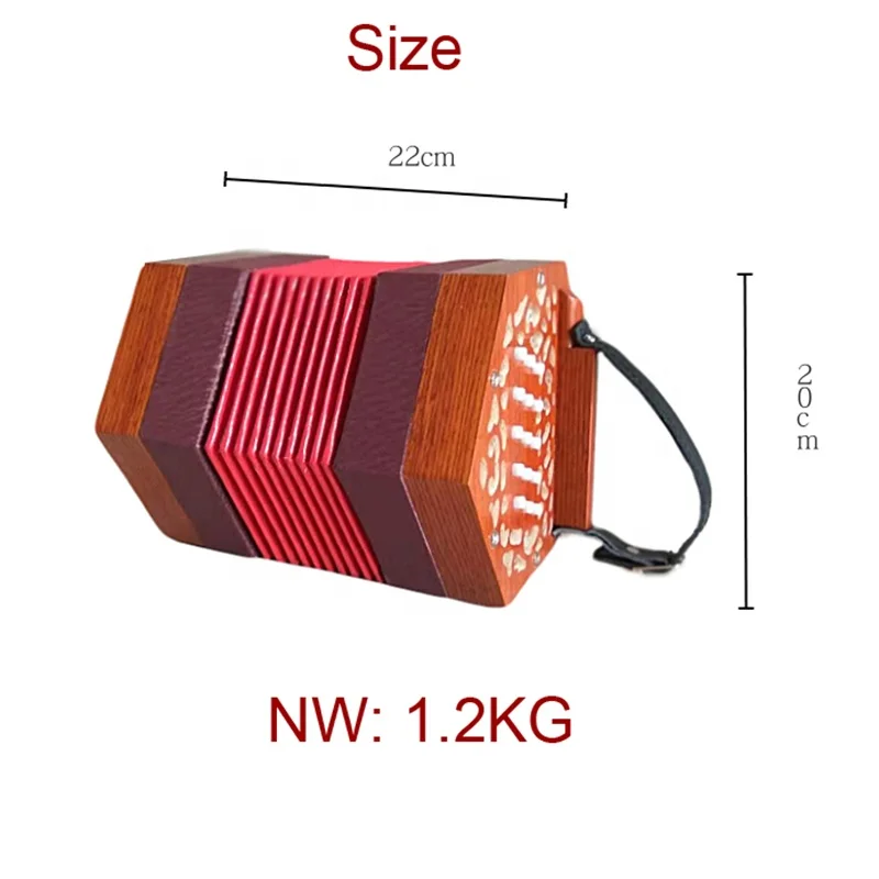 
30keys hexagonal accordion 