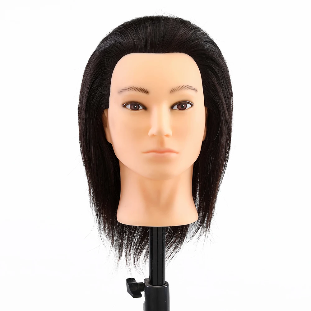 High quality Asian face shape male model wig training hair salon model display styling hair school hairstyle model