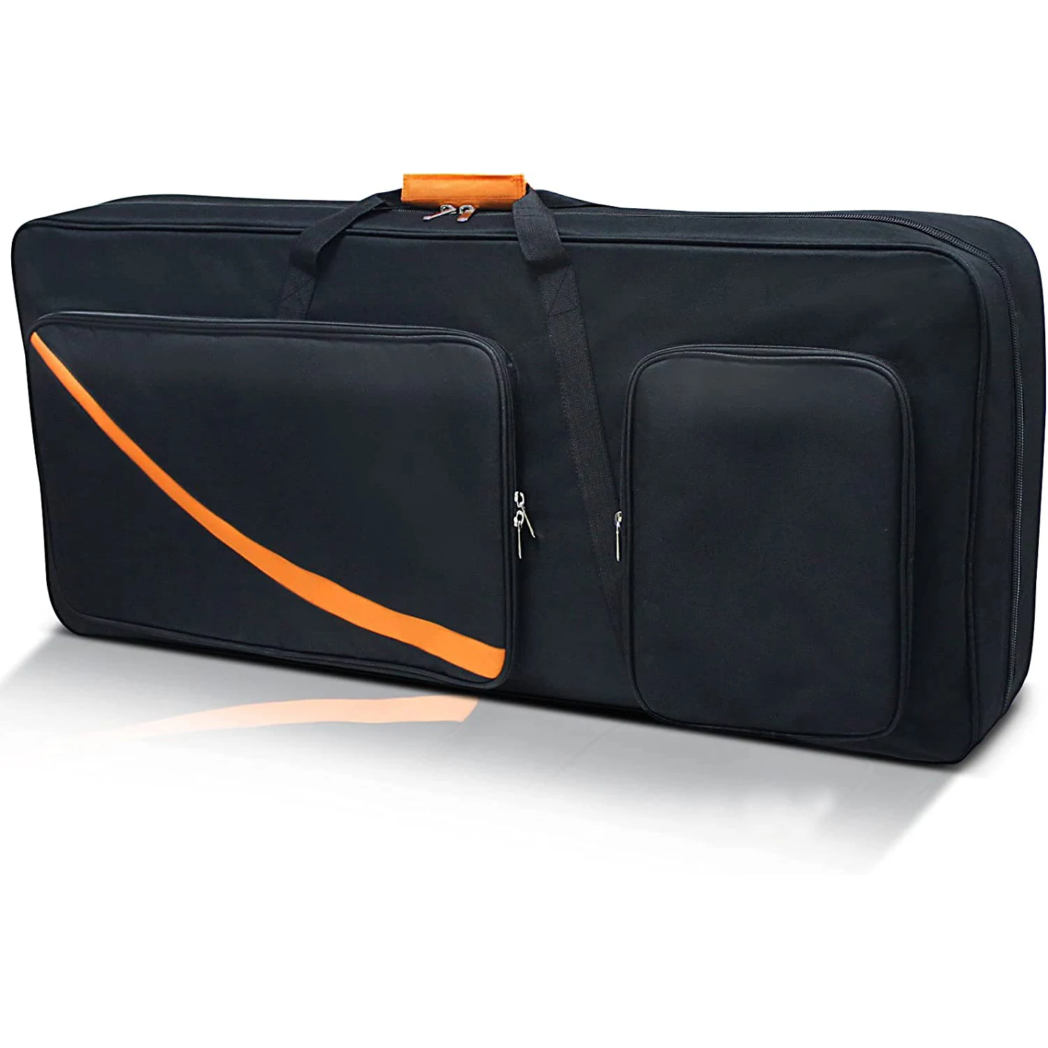 Padded Keyboard Bag with 3 Pockets Professional Musical Instruments Case Padded Keyboard Bag