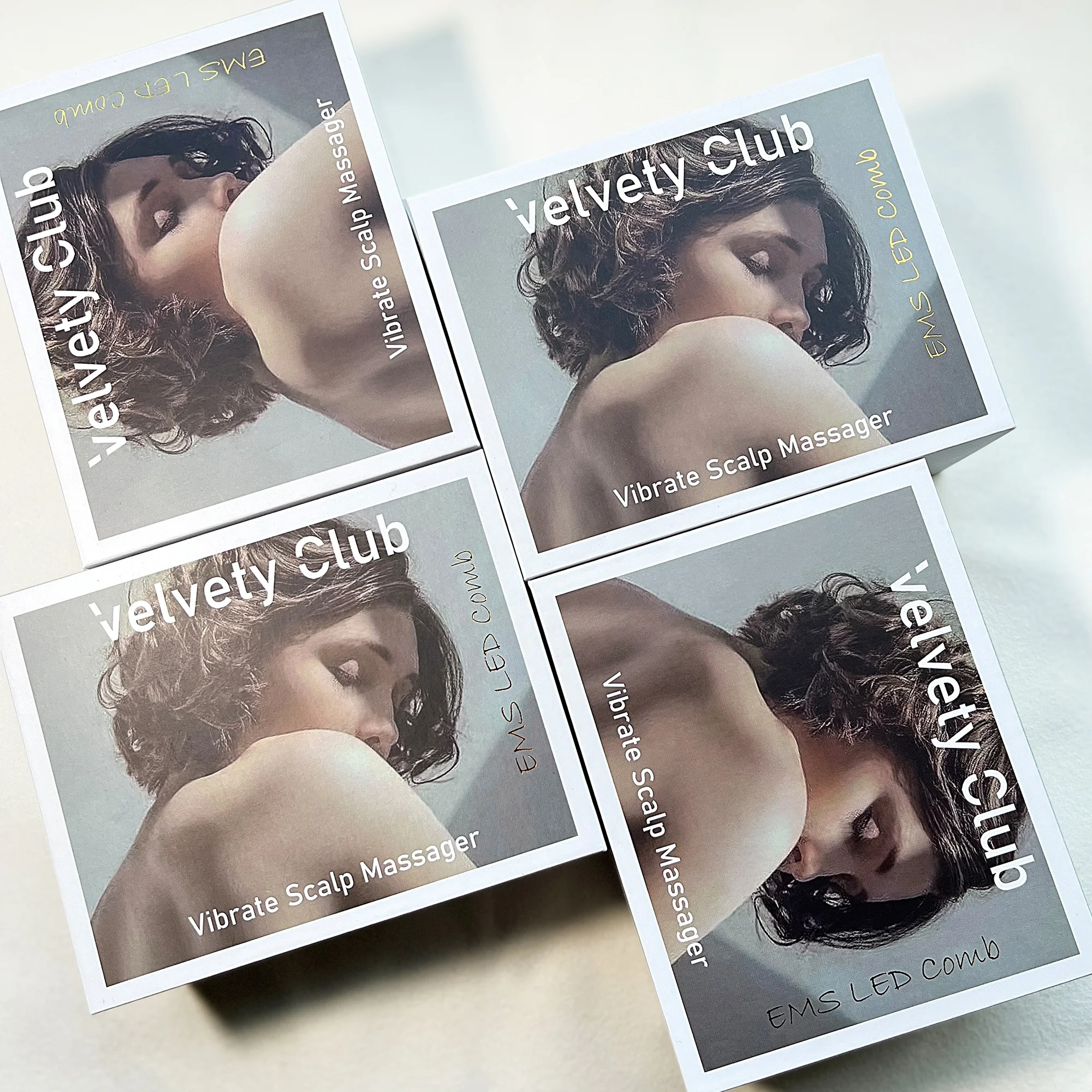 Home Red Blue Light Therapy Vibration Scalp Massage Brush EMS Anti Loss Hair Growth Massager Electric Massage Comb