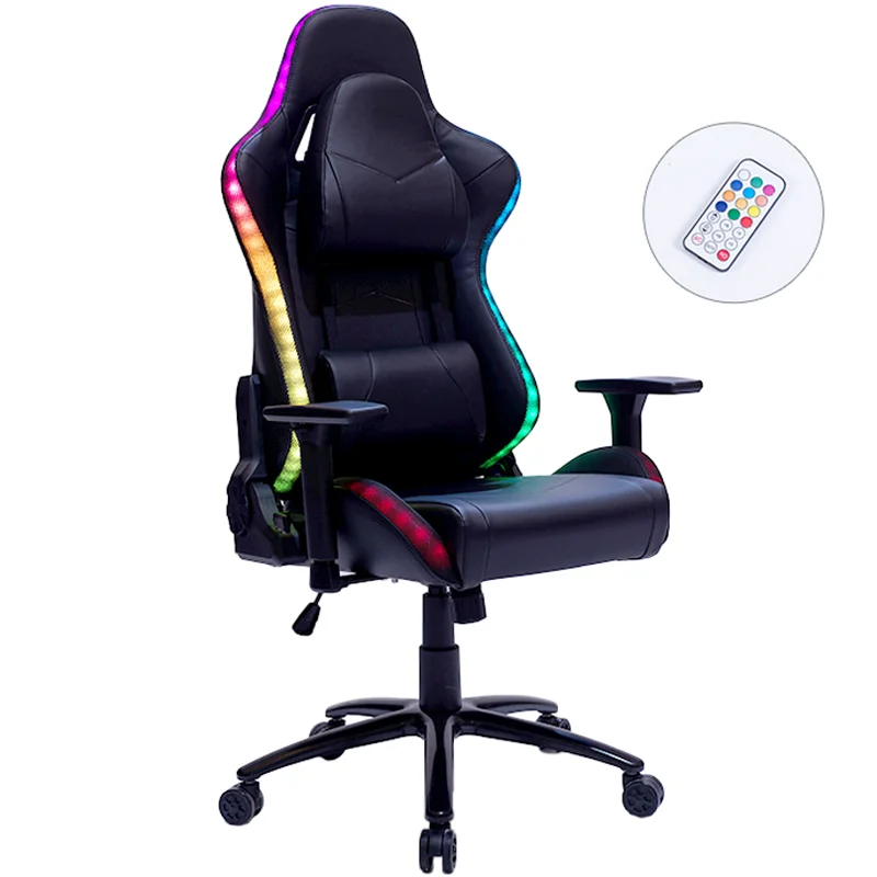  Различный стиль красочные полулежа LED RGB игровое кресло с блестящими