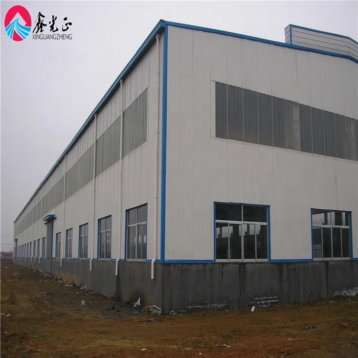 Structure Building Prefabricated  Material Metal Frame Warehouse/Workshop/Hangar Construction