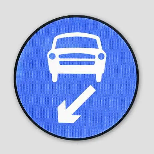 Safety Street Reflective  Circle Aluminum Highway Warning Traffic Road Safety Sign