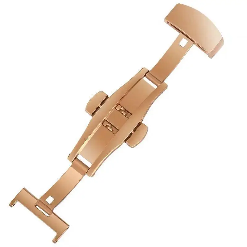 Foldable 316L Stainless Steel Butterfly Watch Strap Buckle Deployment Clasp Buckle for Patek Watch