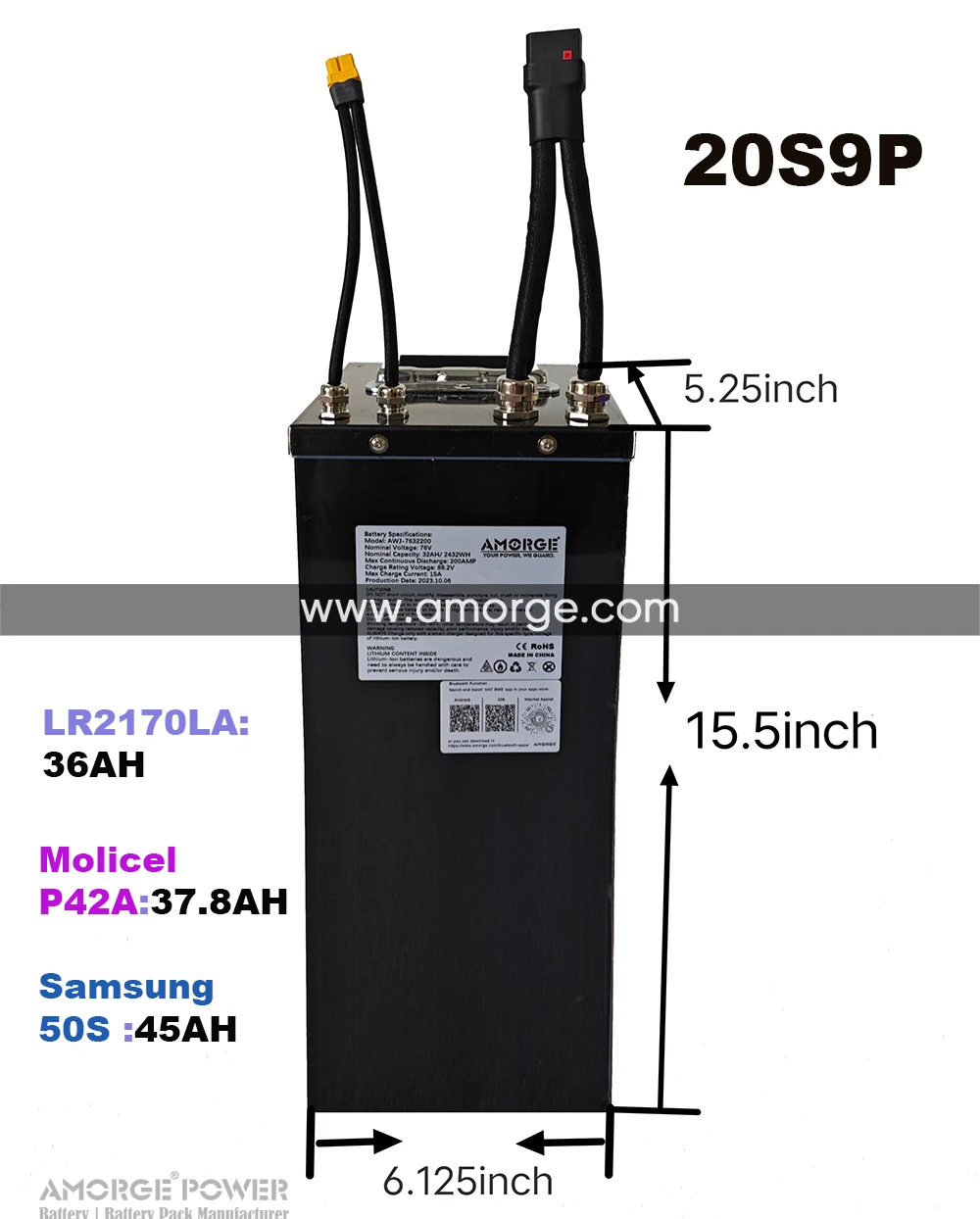 SURRON Light Bee X Battery Large Capacity 60V 72V Ant BMS Motorcycles Off-road Dirtbike SUR-RON