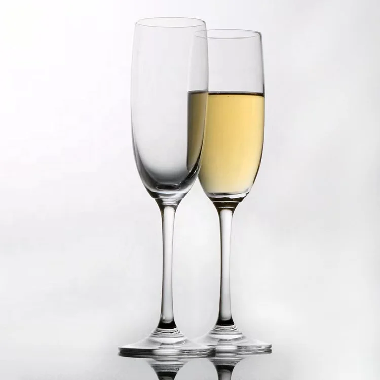 7oz crystal glass insulated champagne flute wedding clear red champagne glass cup wine and champagne glasses