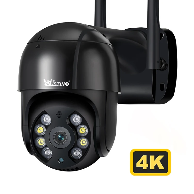 4K 8MP Icsee HD PTZ WiFi IP Camera AI Human Detection H.265 1080P HD Audio IP Camera Auto Tracking P2P Video Surveillance