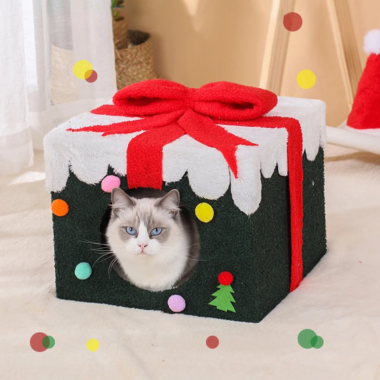 BS CT358 best seller cat house red cat house cat toy christmas