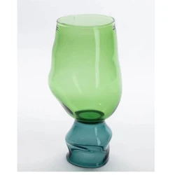 Custom Made Creative Drinkware Birthday Gift Borosilicate Handless Two-Coloured Glass Mugs Cups for Drinking